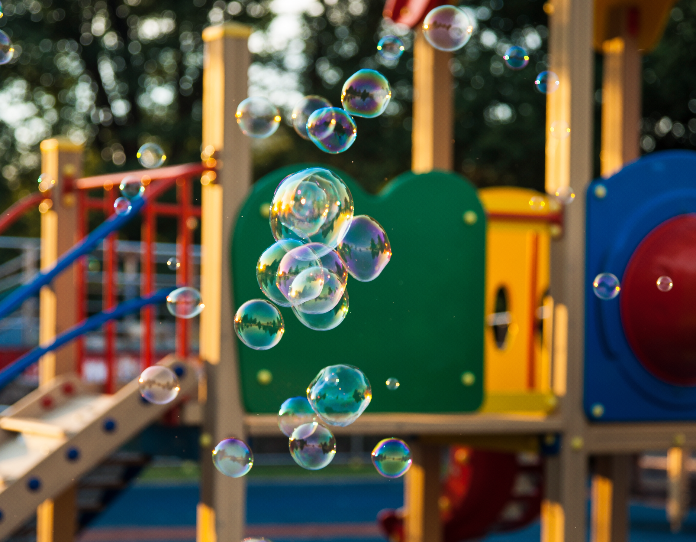 Bubbles: Fun Meets Function firefly photo of bubbles floating in playground 908692
